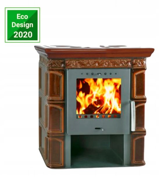 Kachľové krbové kachle MELITA 11kW Brown Eco Design