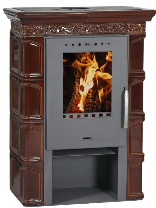 Kachľové kachľové pece - MELITA II 10 kW Brown Eco