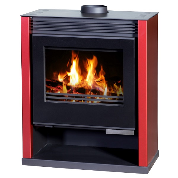 Červené krbové kachle Rubin Lux 13 kW ECO DESIGN