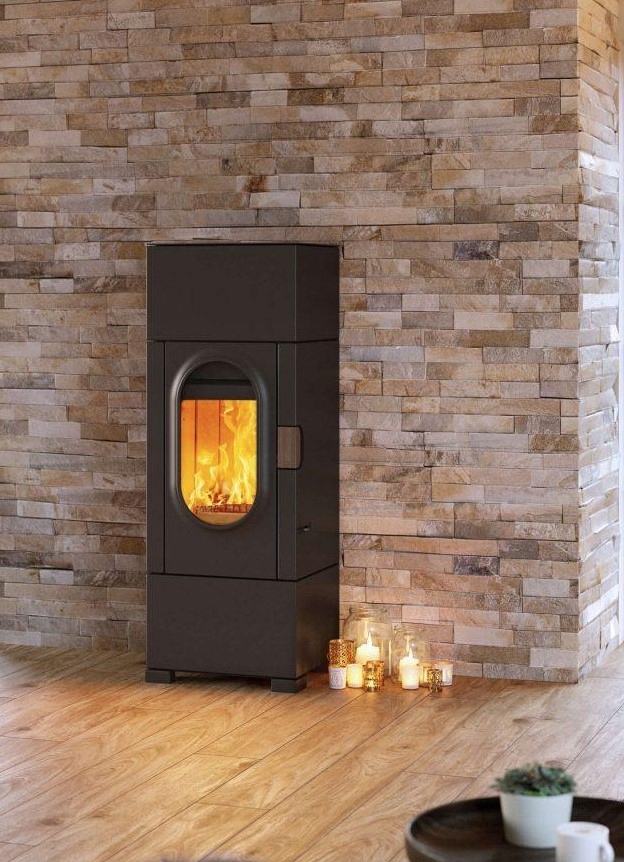 Samostatne stojace kachle Claire oceľ 6 kW - Austroflamm