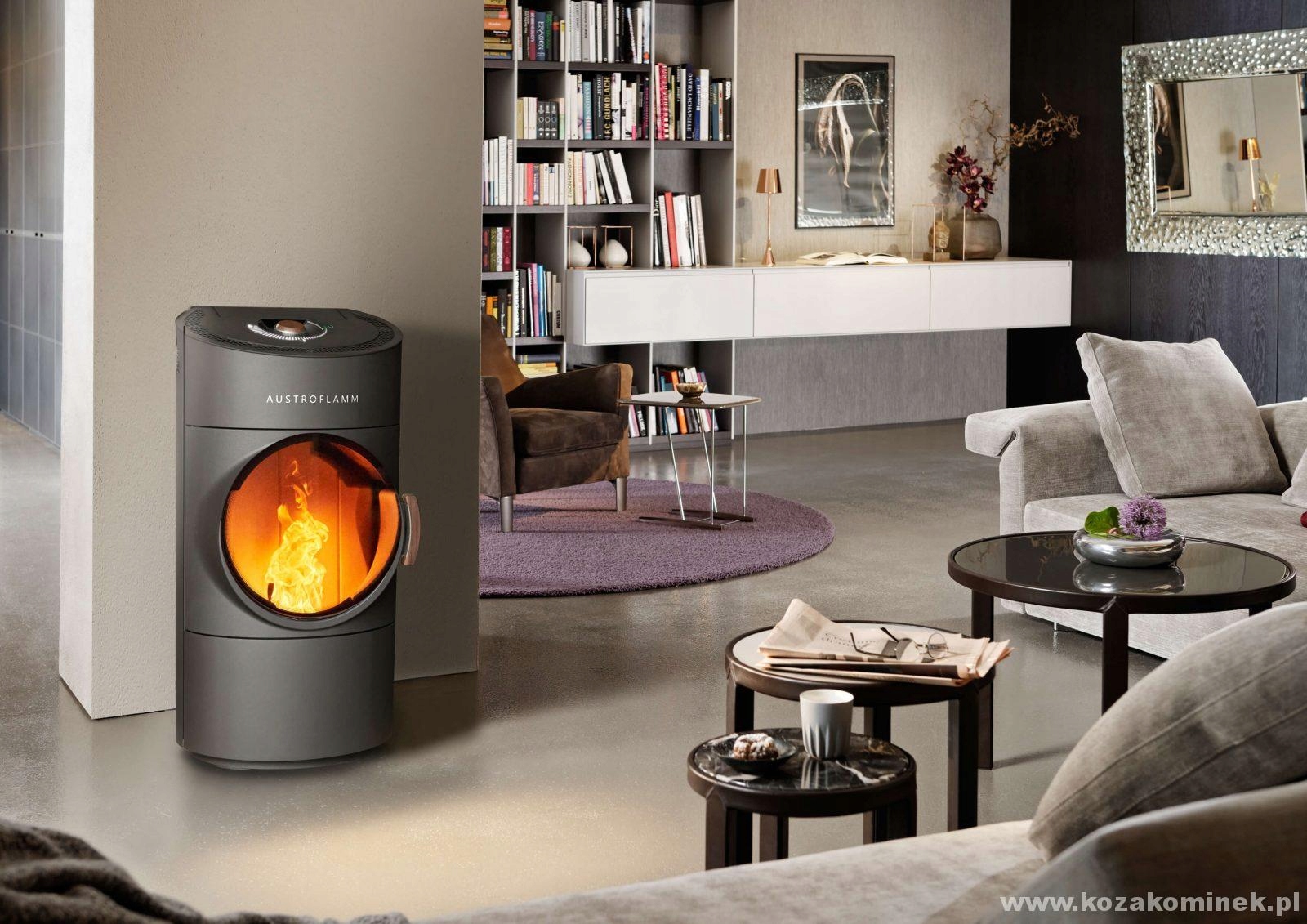 Samostatne stojace kachle Clou Xtra 8 kW - Austroflamm