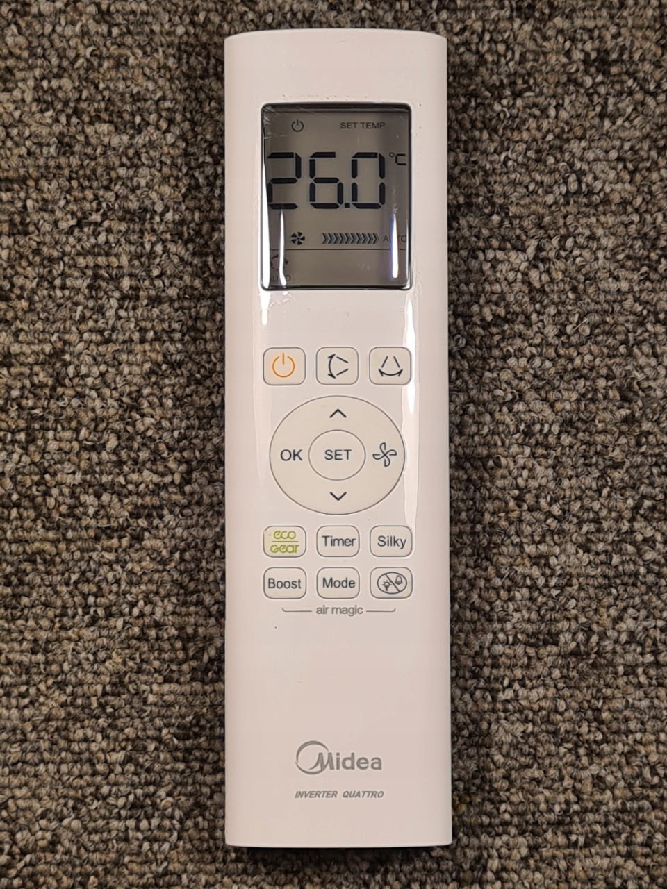 Diaľkové ovládanie klimatizácie MIDEA EQUATION KAISAI AIRCOOL