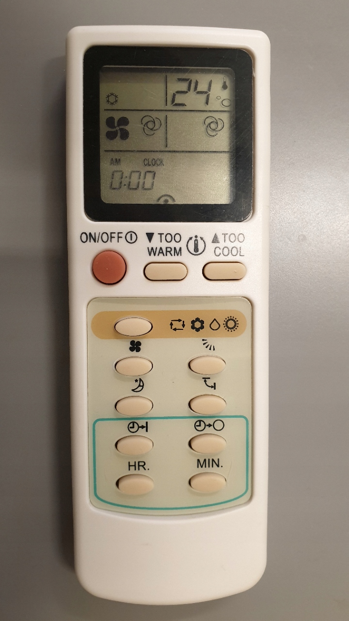 Diaľkové ovládanie klimatizácie Mitsubishi Polar Air
