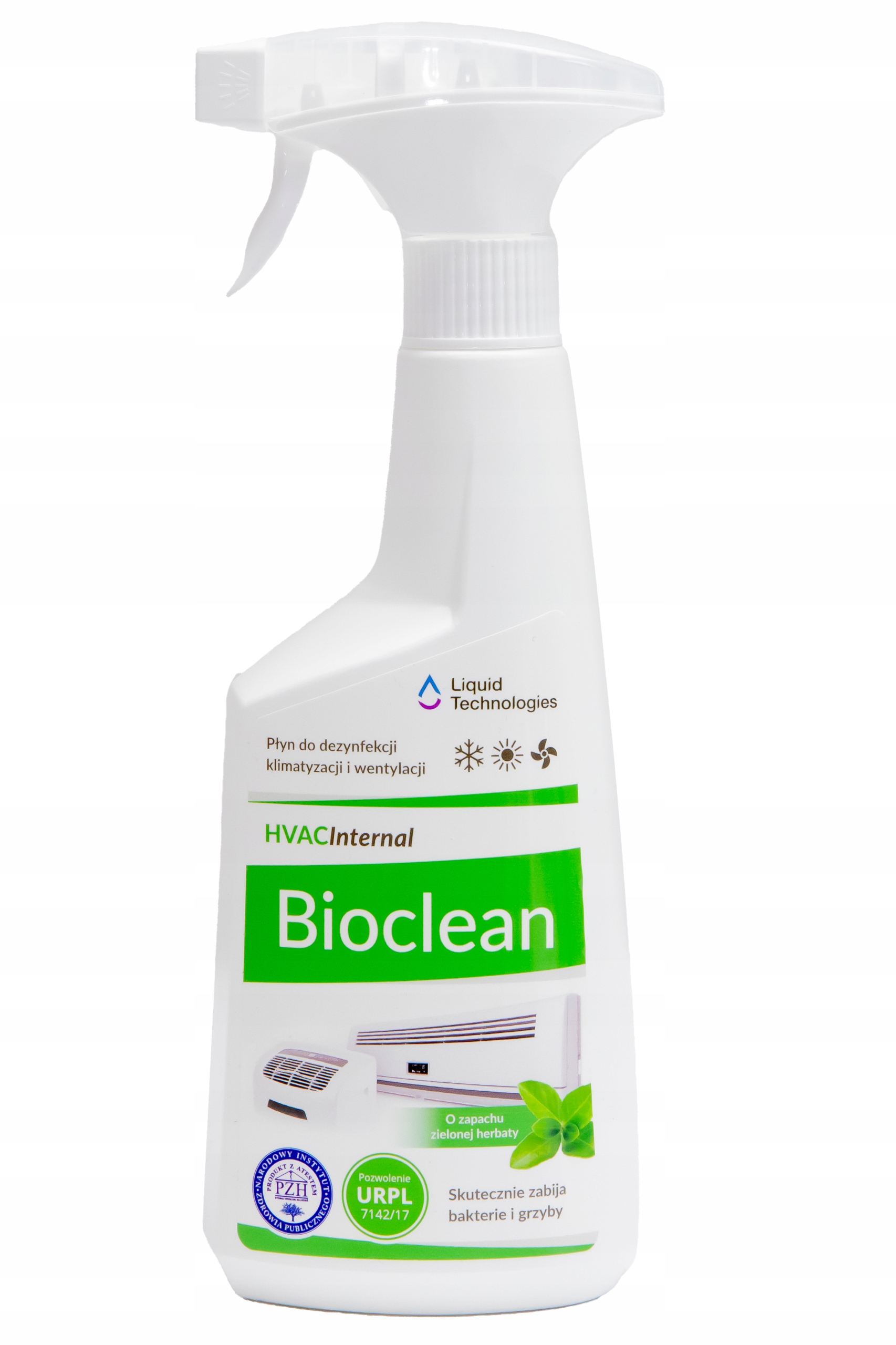 Tekutý dezinfekčný prostriedok Bioclean na klimatizáciu