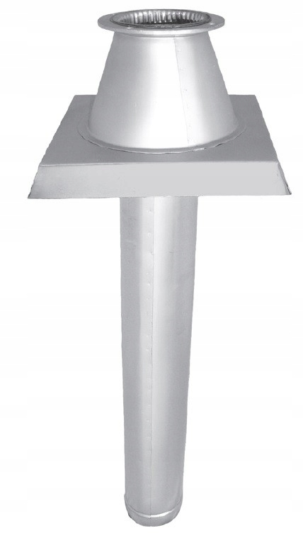 Komínová strieška - Strešný podstavec 224 mm, pozinkovaný