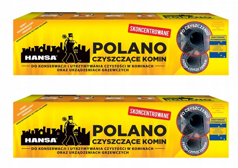 HANSA guľatina, koncentrát na čistenie komína - 2 ks