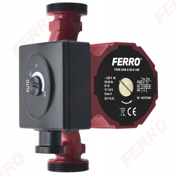 Čerpadlo ústredného kúrenia Ferro GPA II 25-6-18 Webber