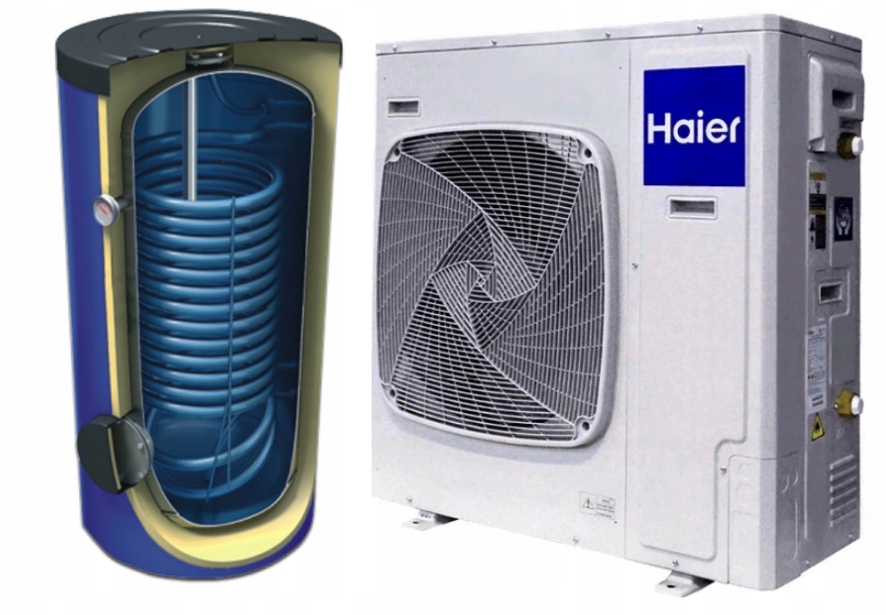 Monoblokové tepelné čerpadlo HAIER 7,8kW + zásobník 200 L