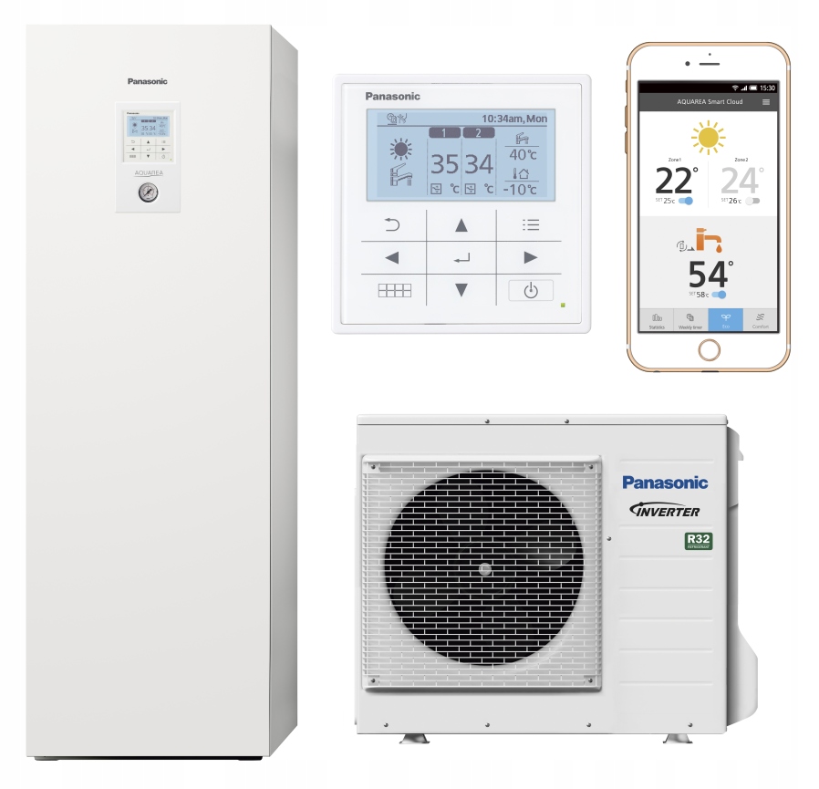 Tepelné čerpadlo PANASONIC série ALL-IN-ONE J 7kW 230V