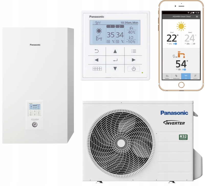 Tepelné čerpadlo PANASONIC VYSOKÝ VÝKON 3kW 230V