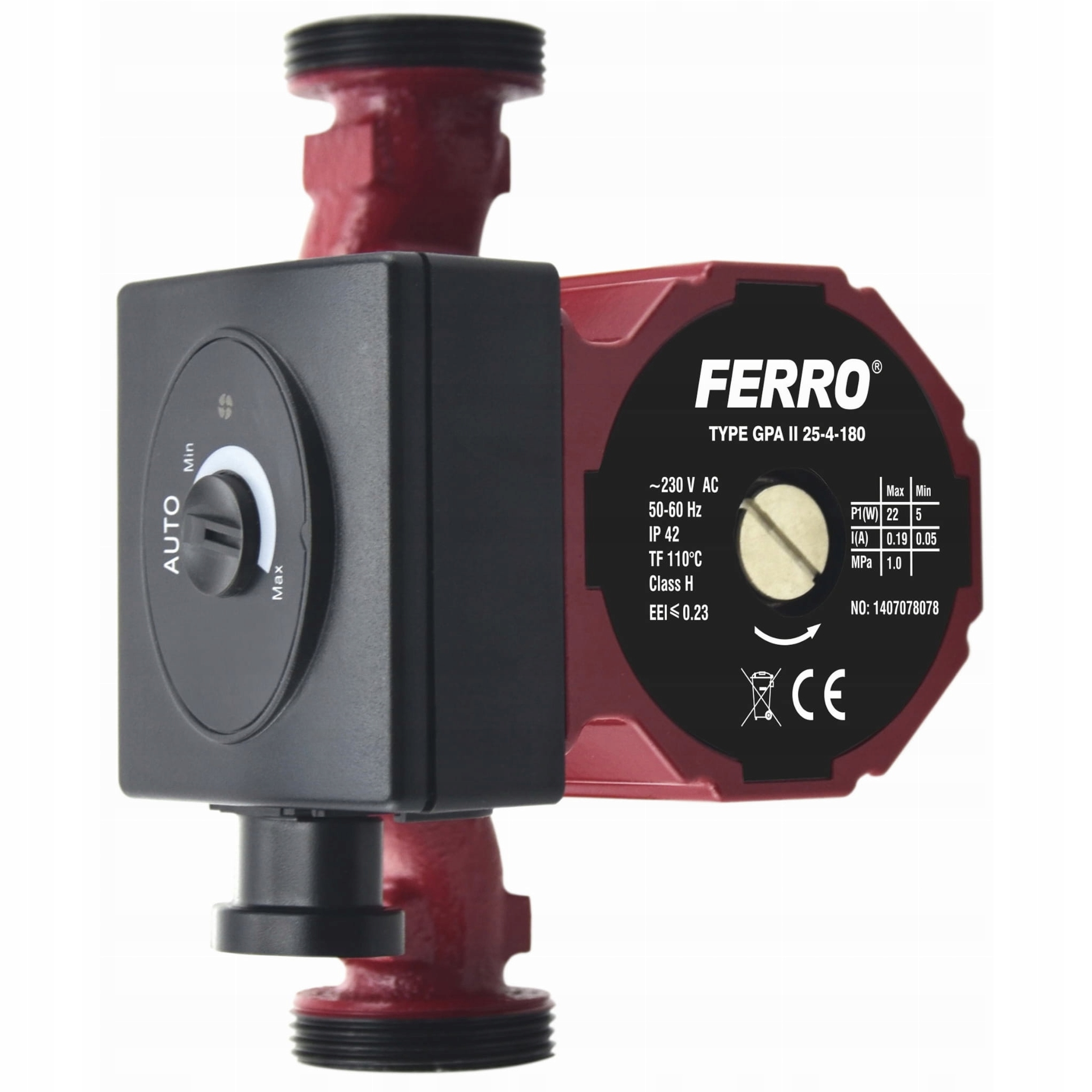 Obehové čerpadlo Ferro GPA II 25-4-180 0601 W
