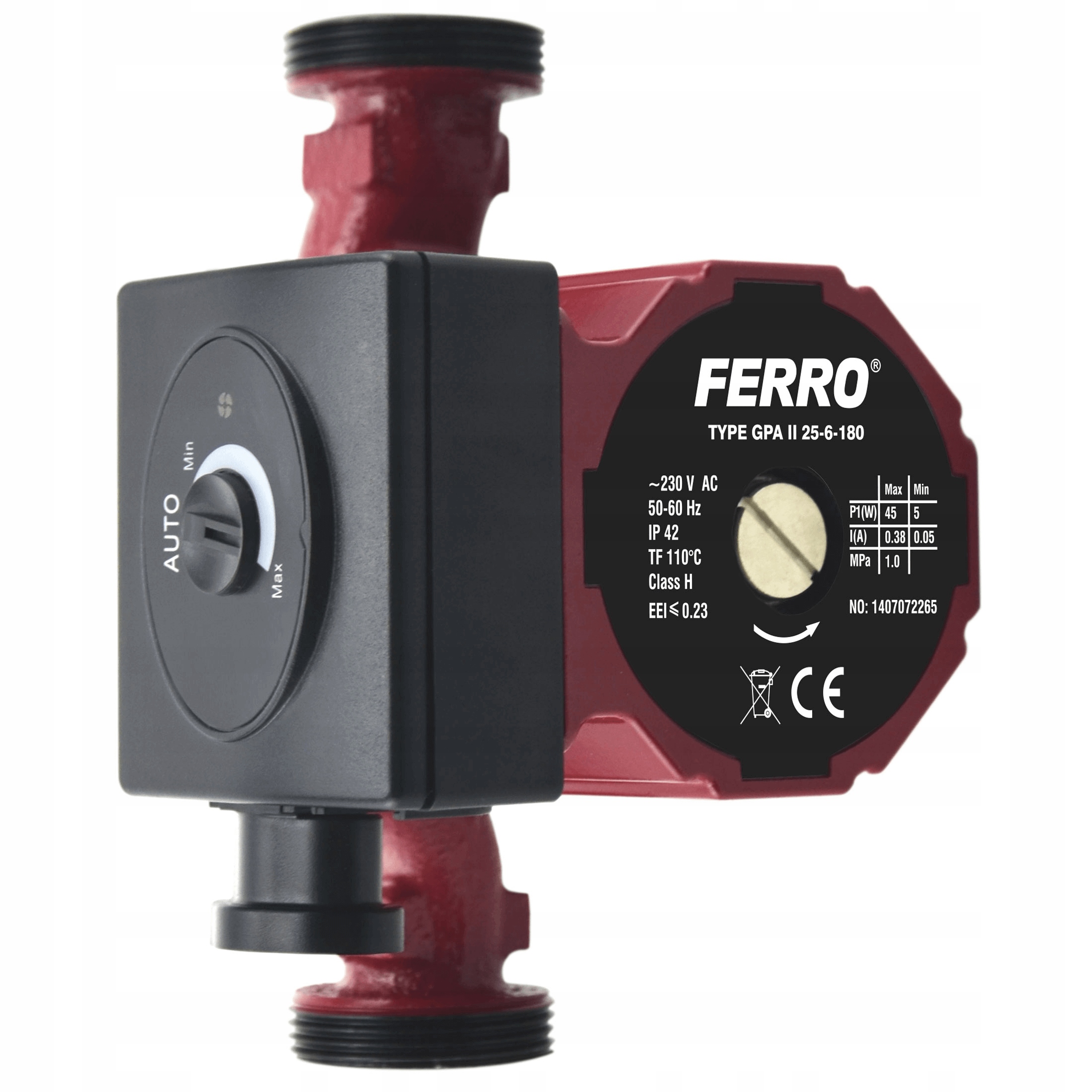 Obehové čerpadlo Ferro GPA II 25-6-180 0602 W