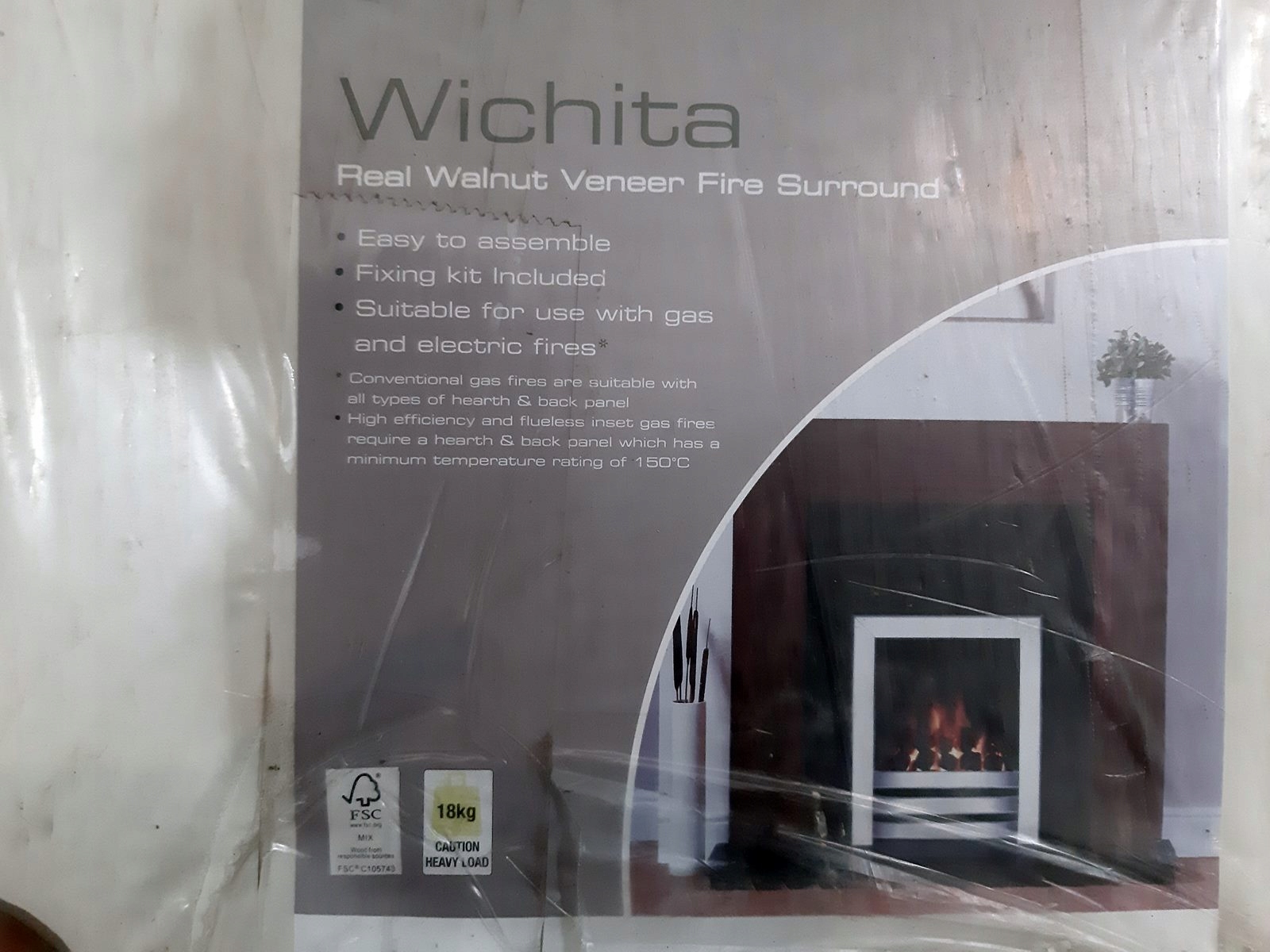 Portál krbu WICHITA hnedý NOVÝ KRB