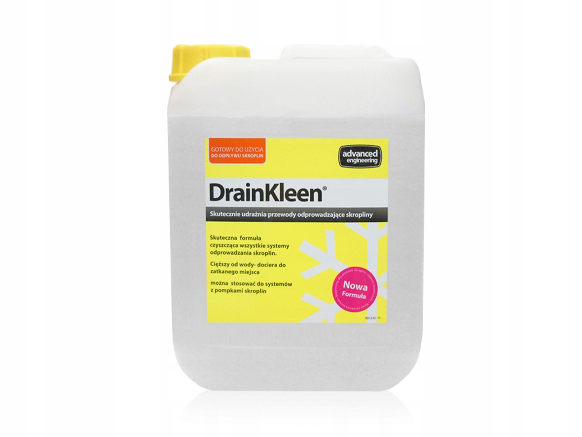 Príprava DrainKleen 5L na vypúšťanie odtokov