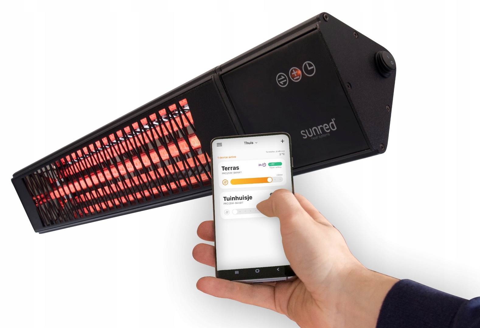 Profesionálny infračervený ohrievač SMART 2 500 W.