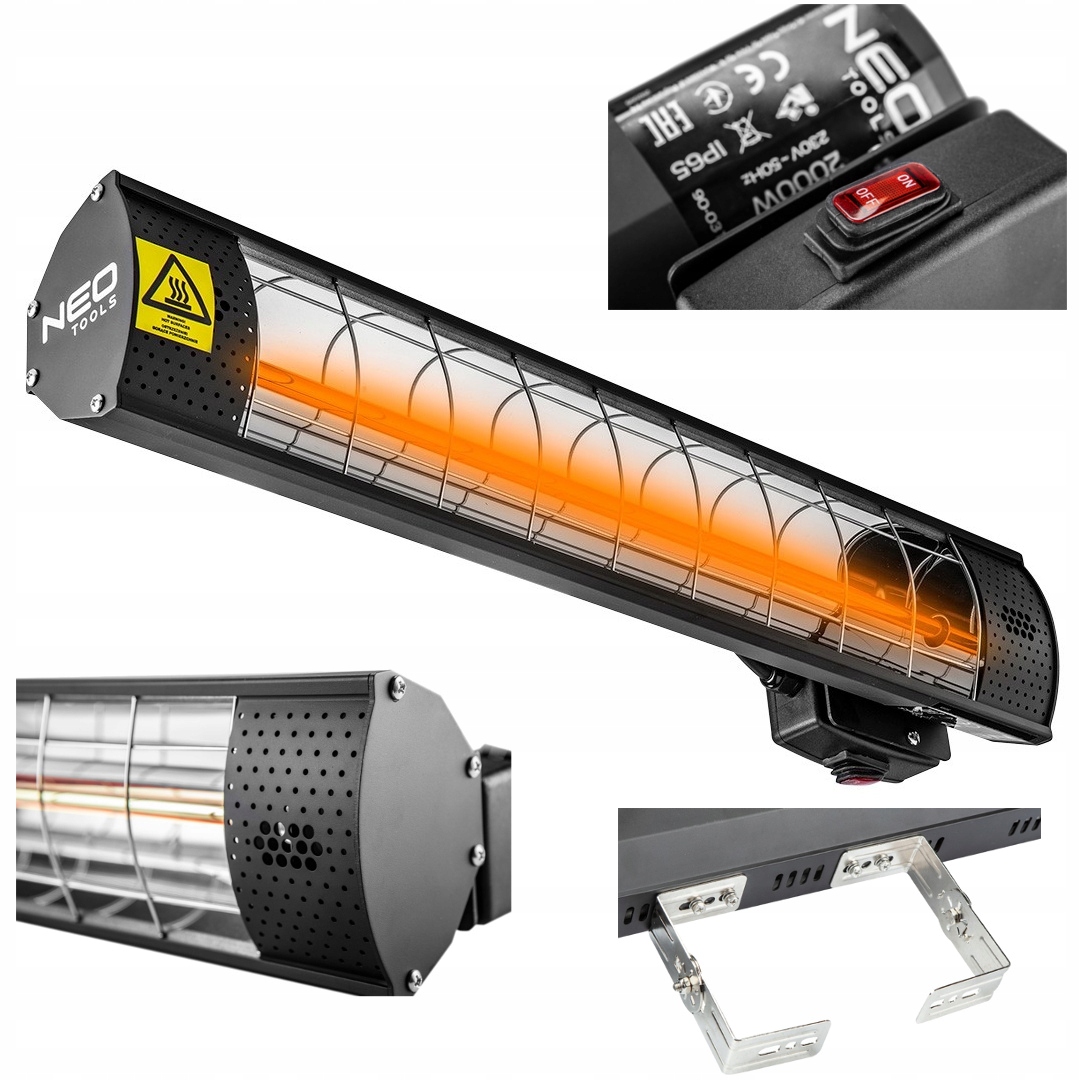 Infračervená lampa 2000W NEO 90-031