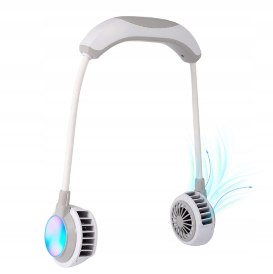 Ventilátor - Prenosné mini lenivé chladné LED svetlo bez chĺpkov a