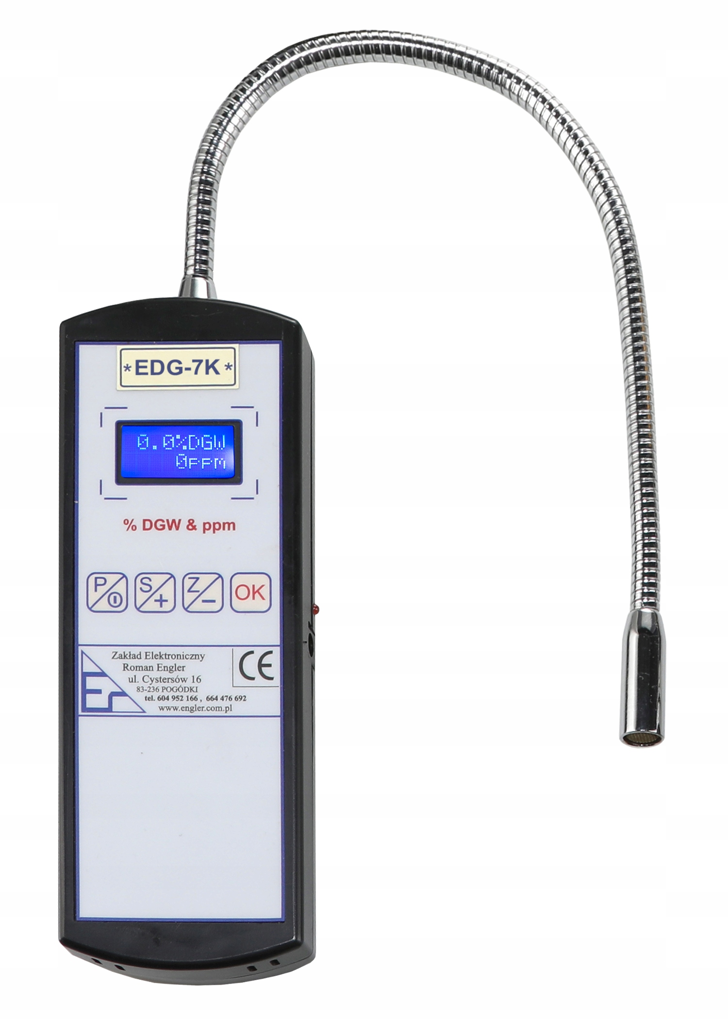 Prenosný detektor detektora vodíka LPG EDG-7K