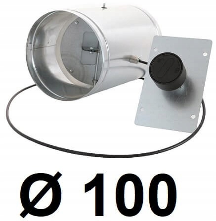 Tesný, skrytý tlmič 100 [mm] Čierny