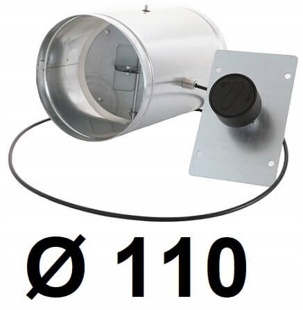 Tesný, skrytý tlmič 110 [mm] Čierny