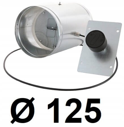 Tesný, skrytý tlmič 125 [mm] Čierny