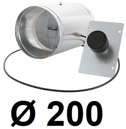 Tesný, skrytý tlmič 200 [mm] Čierny