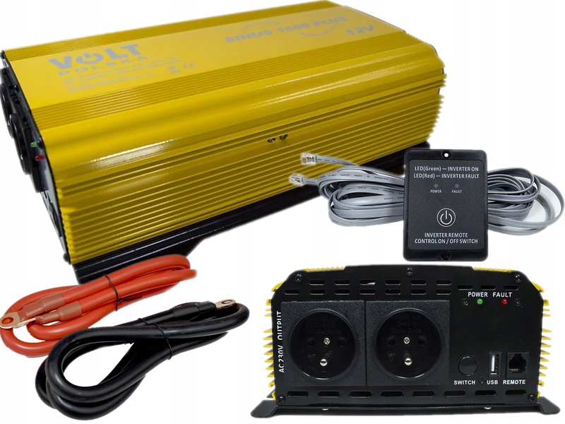 Prevodník napätia 12 V 230 V SINUS 1500 W PLUS
