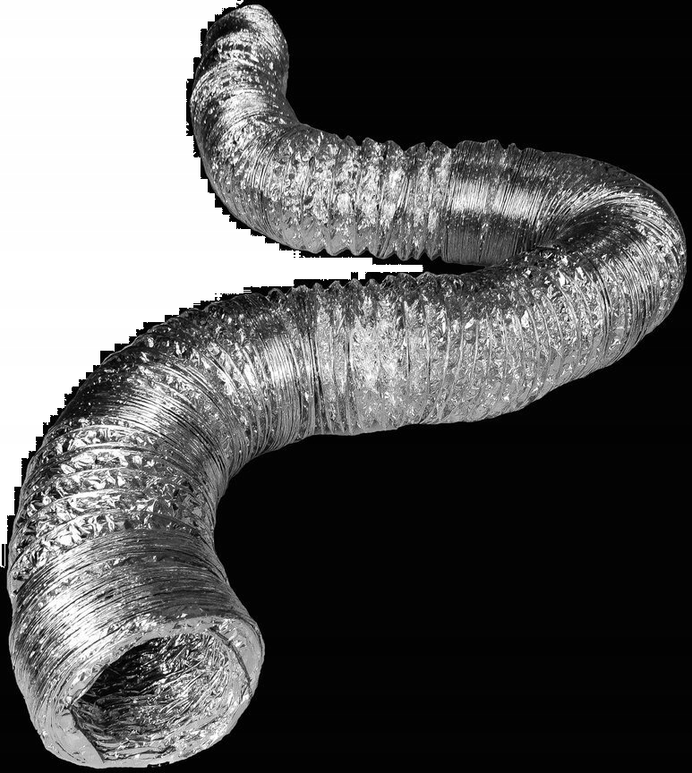 Neizolované D = 203 mm 10 m dlhé vetracie potrubie