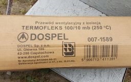 Vetracie potrubie s izoláciou 100/10 m 250 * C