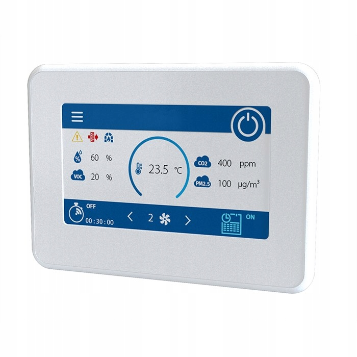 Rekuperátor - Drôtový LCD ovládací panel A25