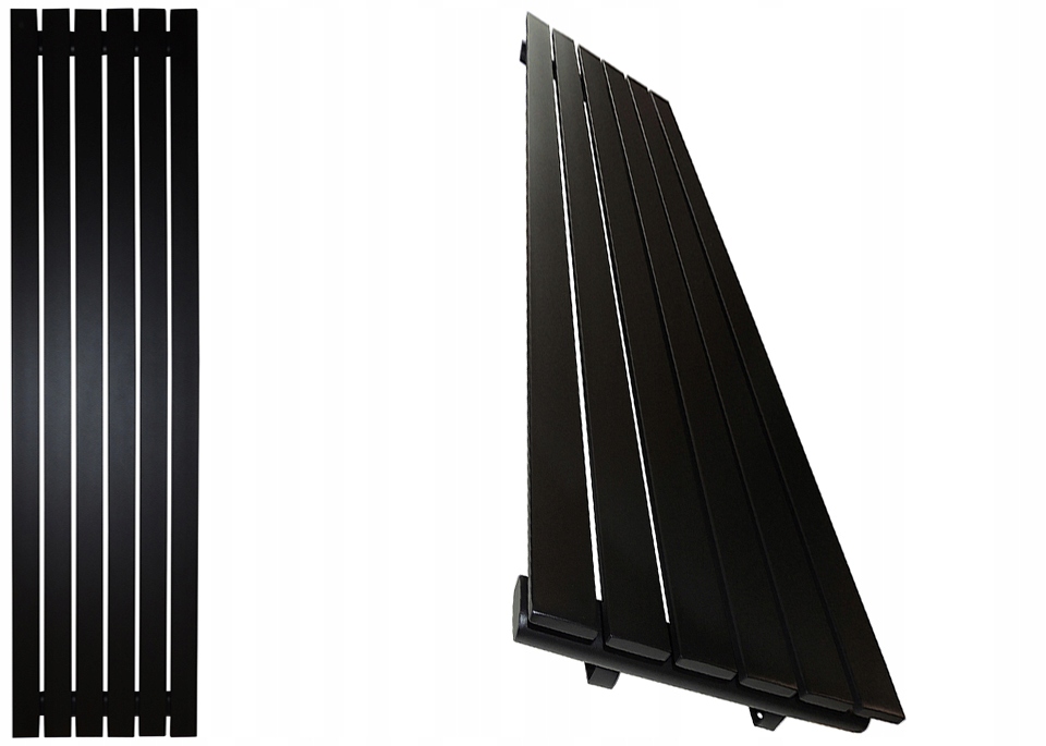 LOFT dekoračný radiátor 180x45 Matná čierna 1102W