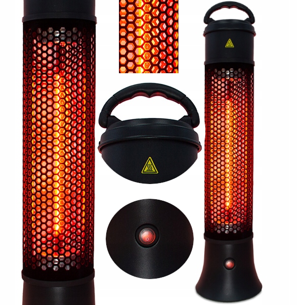 Sálavé stĺpové ohrievače APUS Black 1200 kW