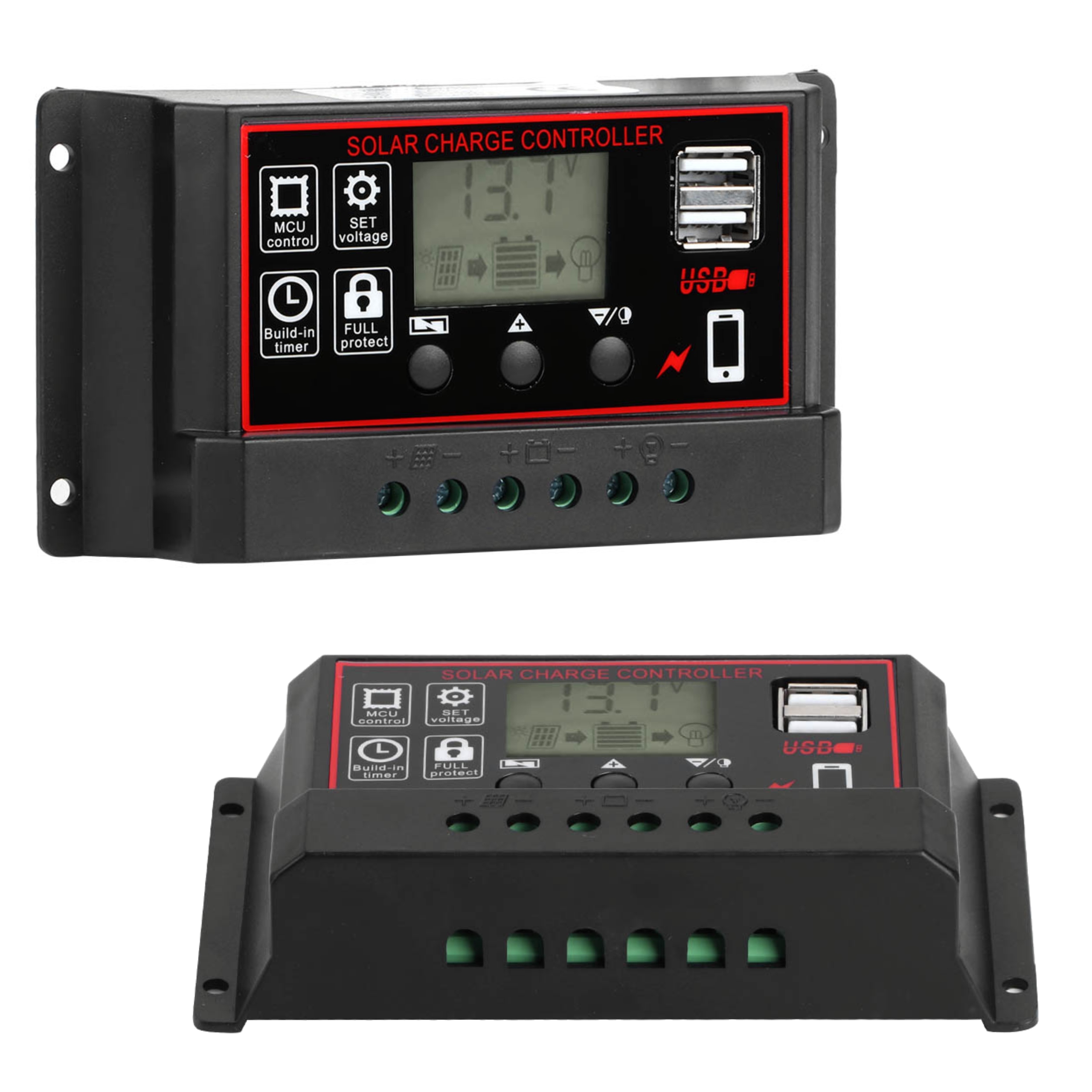 Fotovoltaika - Regulátor nabíjania 60A PWM SOLAR 12V 24V Panel