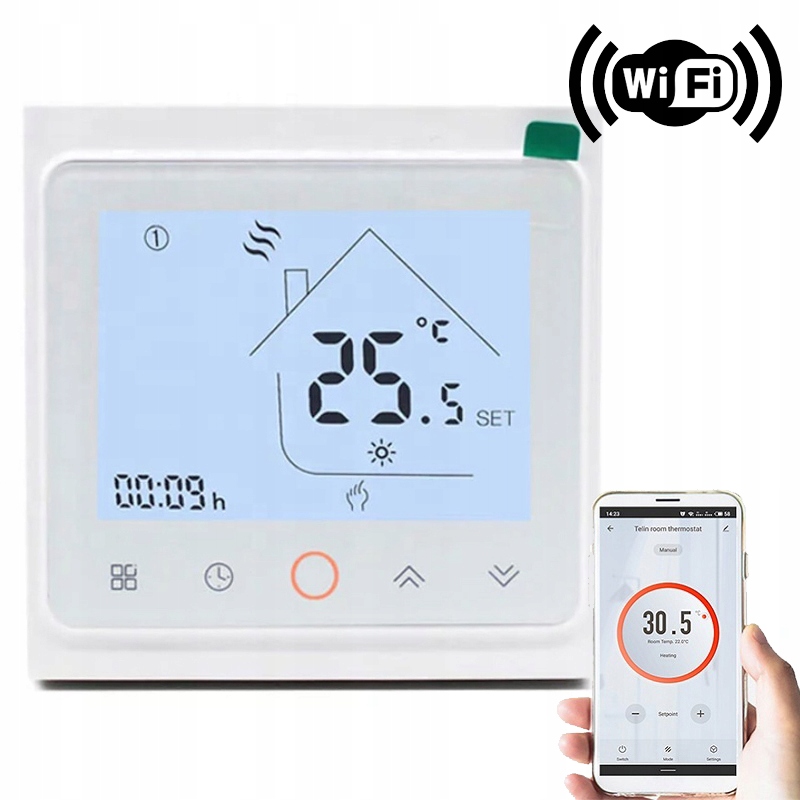 REGULÁTOR TEPLOTY WIFI ROOM ovládač E63 w