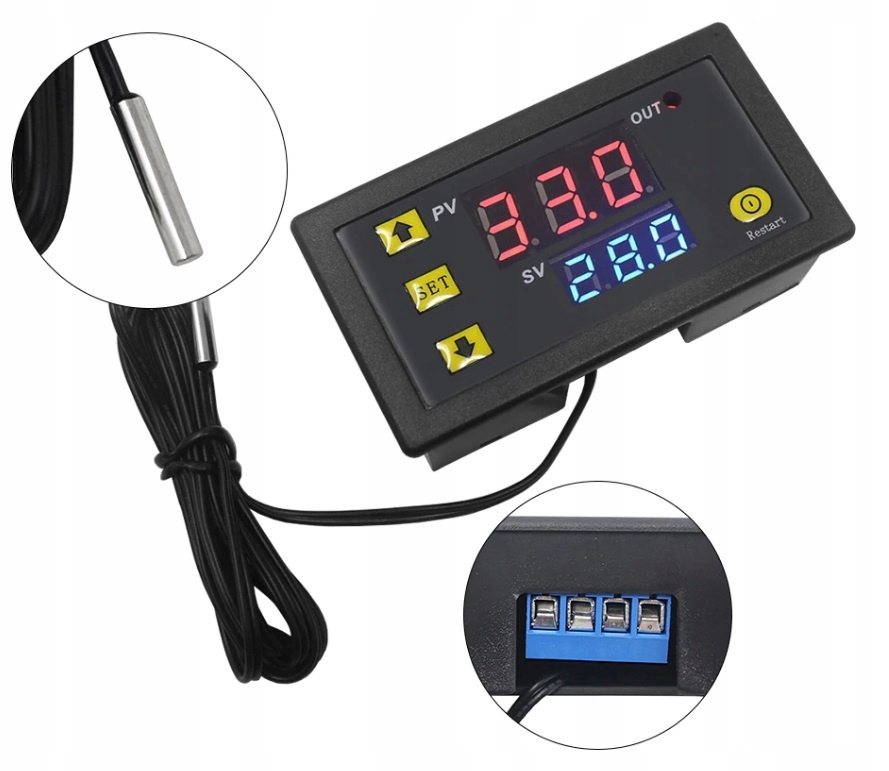 Regulátor teploty digitálny termostat 230 v AC
