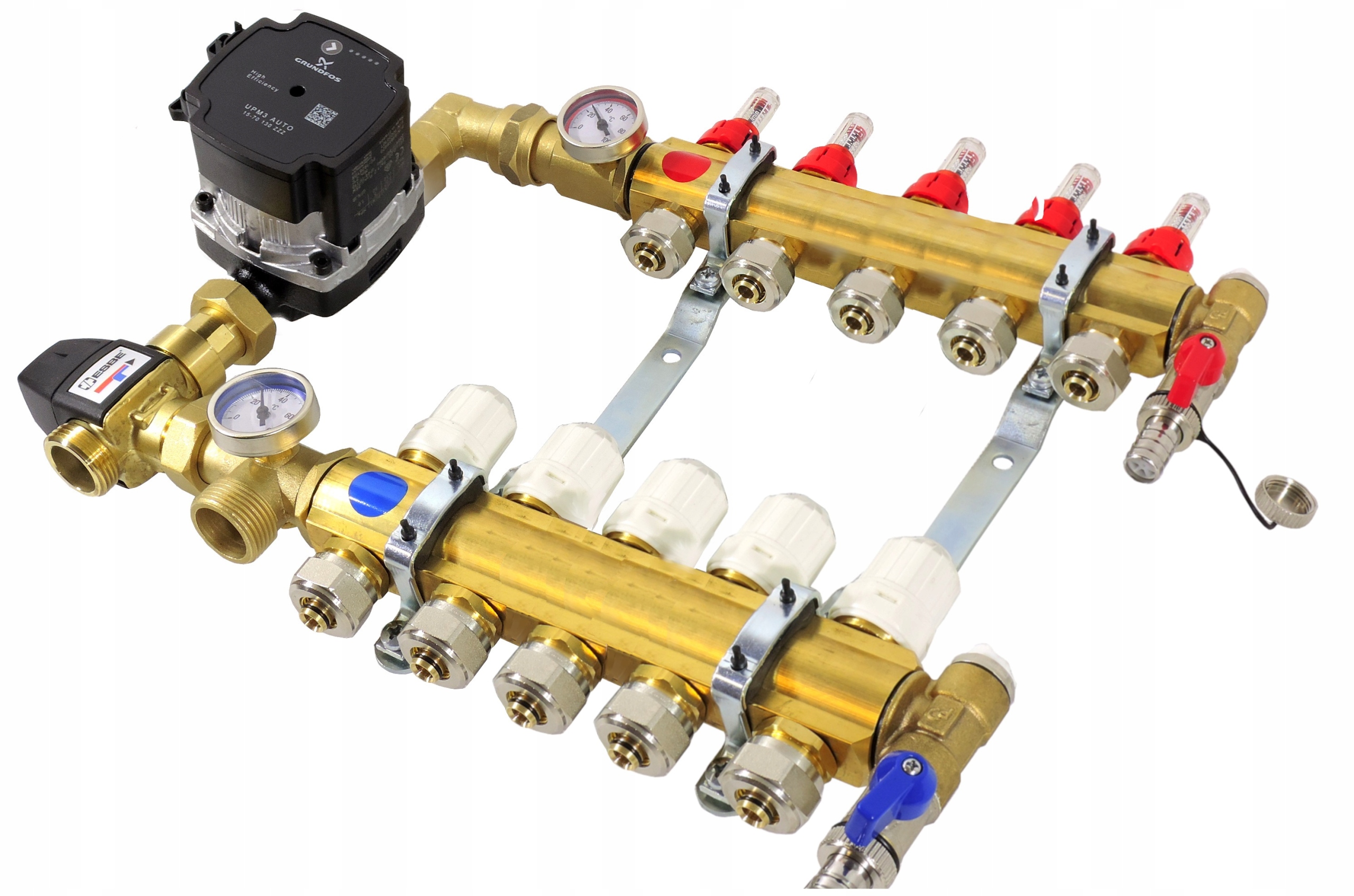DISTRIBÚTOR 5 ČERPADLOVÁ SKUPINA GRUNDFOS PRE PODLAHU