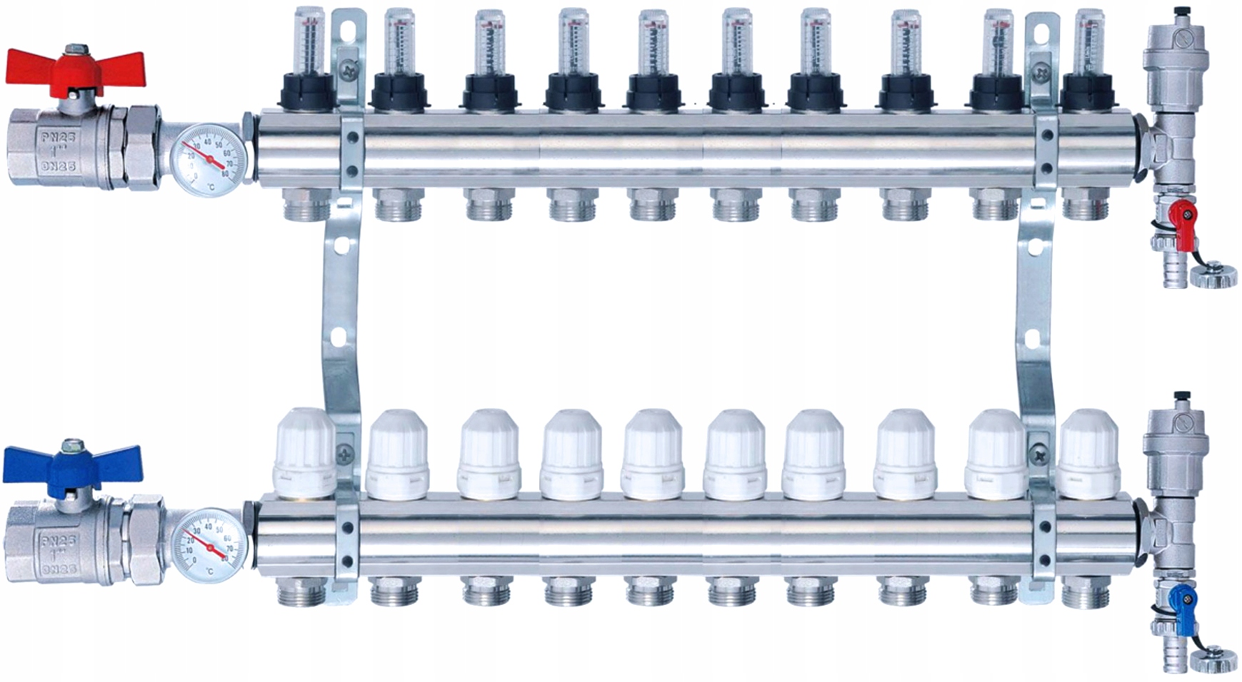 DISTRIBUTOR NORDIC 10 sekcií podlahového kúrenia
