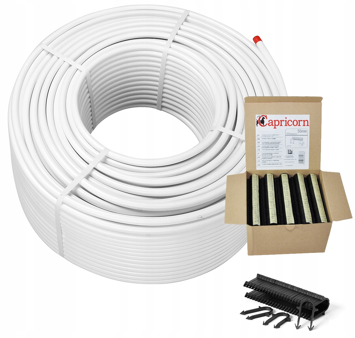 Rúrka pex pex / AL / PE 16 × 2 200 m + spony kozorožec