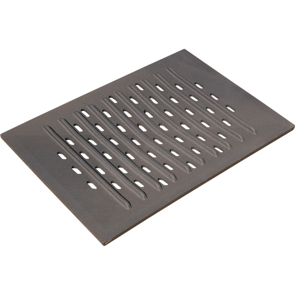 Lištový železový rošt na krbový kachle, krb 38,2 × 29,6