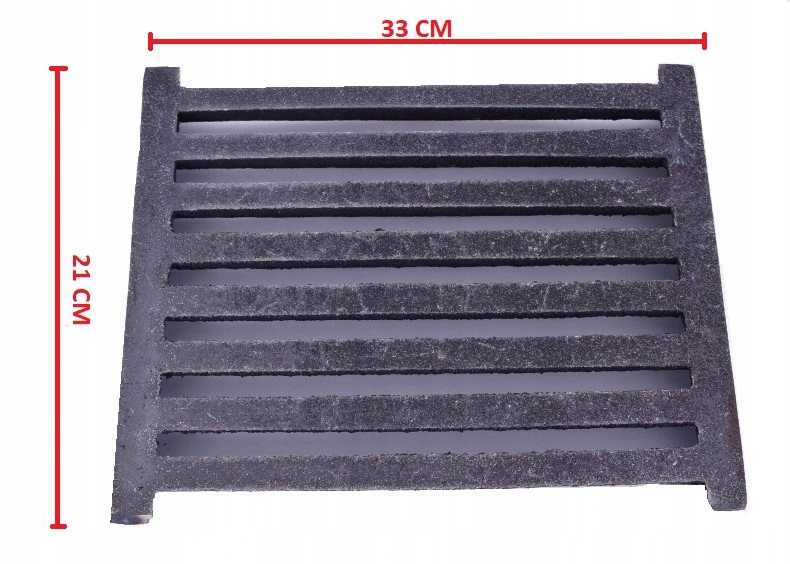 Lištový železový rošt vložka na kuchynský sporák 32 × 21 cm