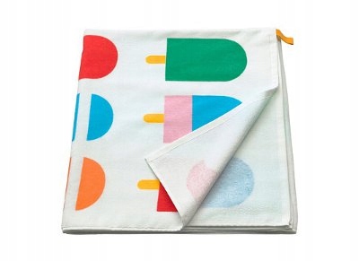 Plážová osuška IKEA SOMMAR vzor zmrzliny 100x180 cm