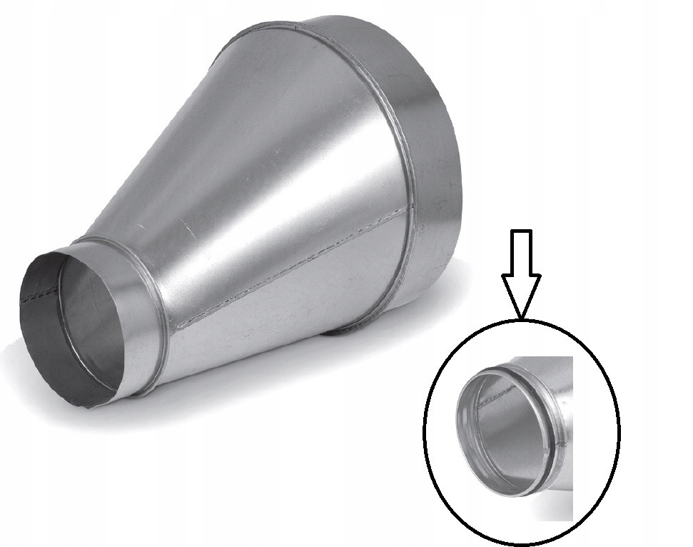 Vsuvka-vsuvka 280/160 mm s tesnením