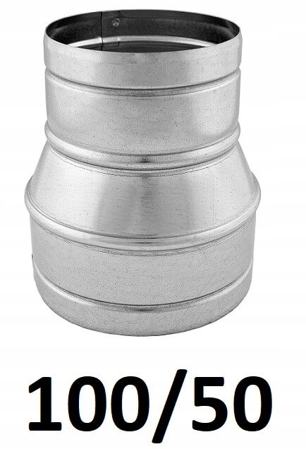 Redukcia pre spiro rúry 100/50 [mm] GALVANIZOVANÁ