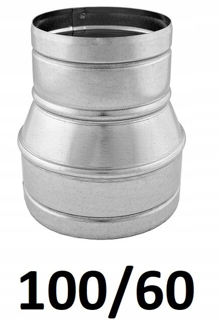 Redukcia pre spiro rúry 100/60 [mm] GALVANIZOVANÁ