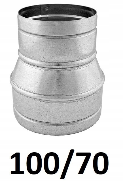 Redukcia pre spiro rúry 100/70 [mm] GALVANIZOVANÁ