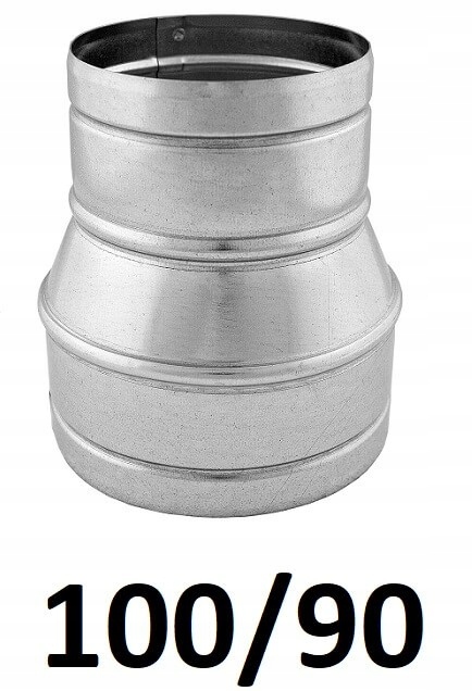 Redukcia pre spiro rúry 100/90 [mm] GALVANIZOVANÁ