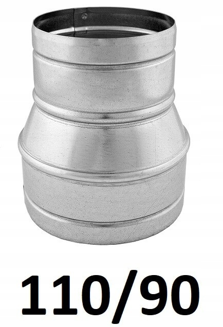 Redukcia pre spiro rúry 110/90 [mm] GALVANIZOVANÁ