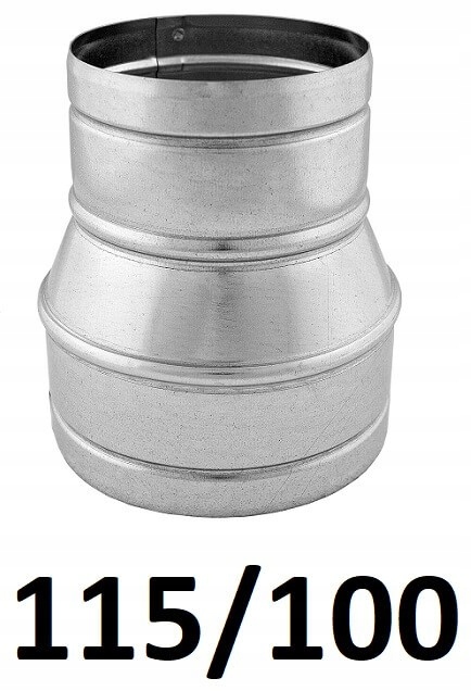 Redukcia pre spiro rúry 115/100 [mm] GALVANIZOVANÝ
