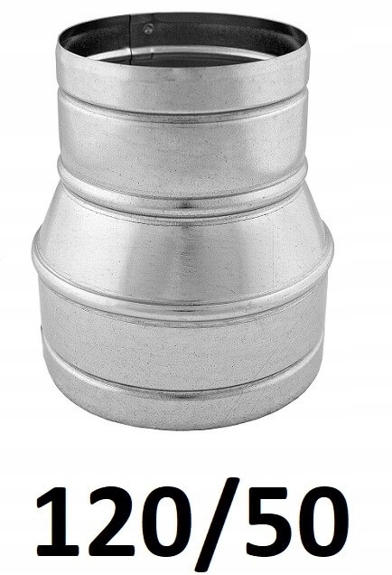 Redukcia pre spiro rúry 120/50 [mm] GALVANIZOVANÁ