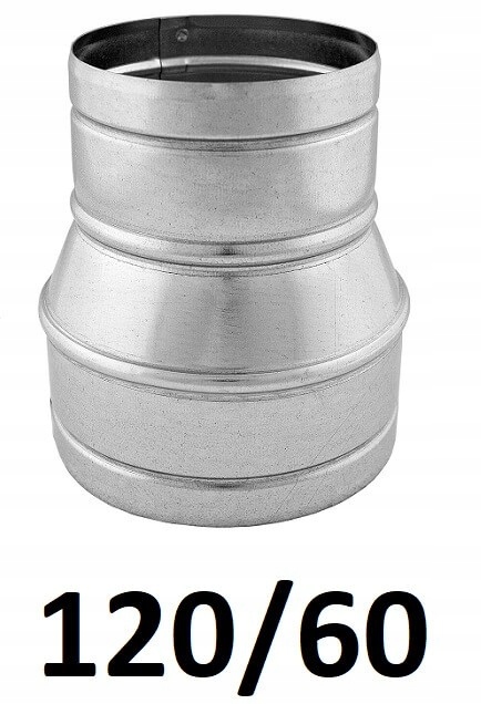 Redukcia pre spiro rúry 120/60 [mm] GALVANIZOVANÝ